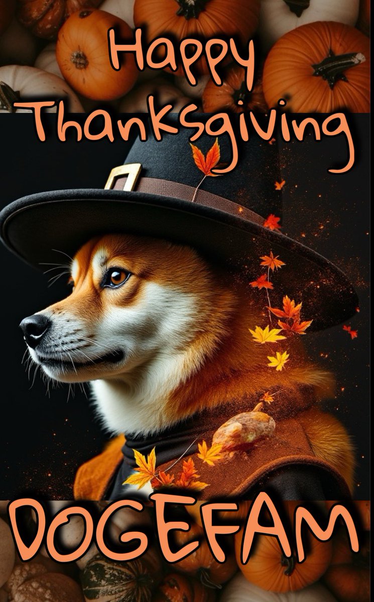 JoeyDoge42069's tweet image. Happy Thanksgiving #DogeFam

#DogecoinToTheMoon