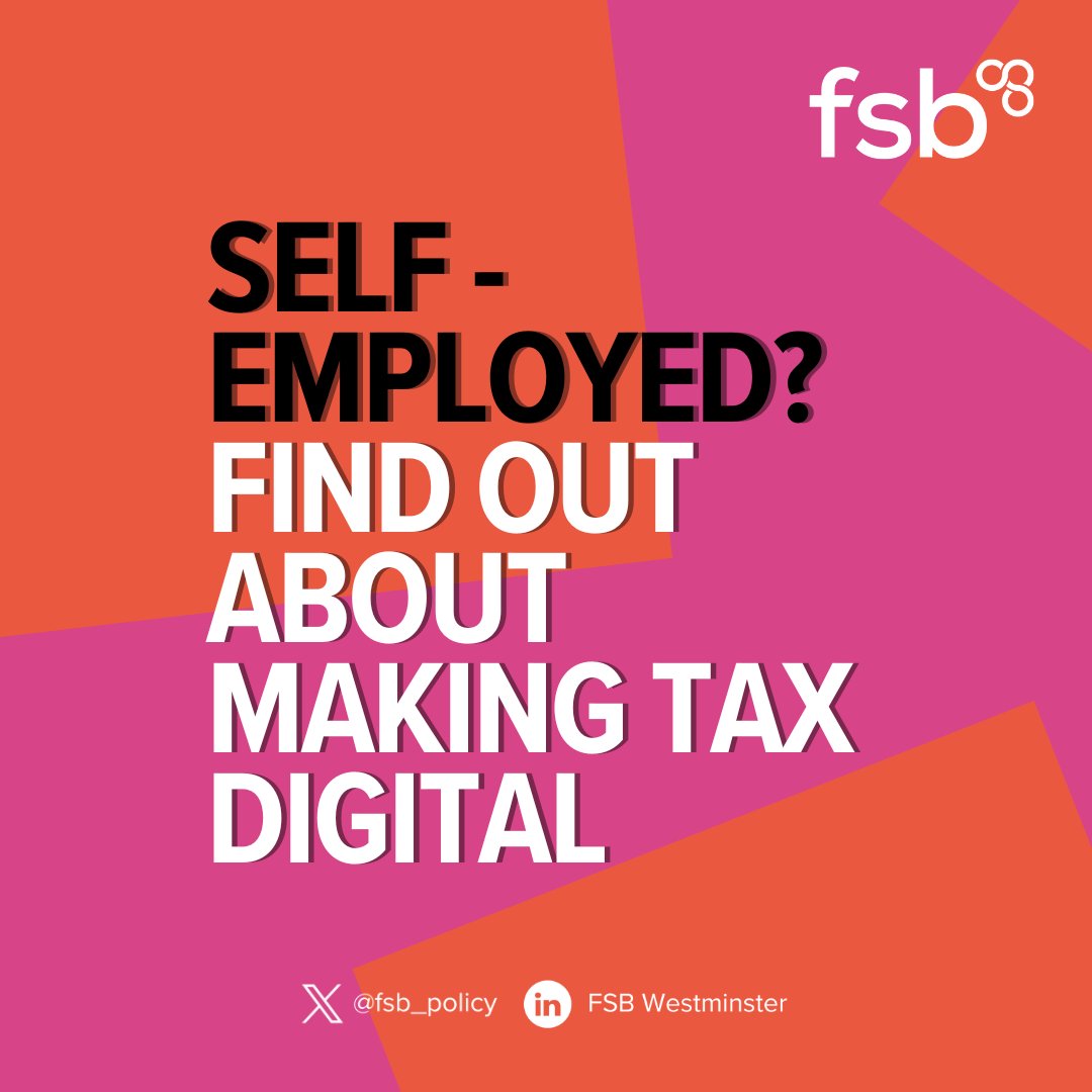 💷 If you're self employed, you can now register for <a href="/HMRCgovuk/">HM Revenue & Customs</a>'s Making Tax Digital services before the full launch in 2026.

You can find out more information below, and whether you will need to register for Making Tax Digital services from 6 April 2026 👇

🔗