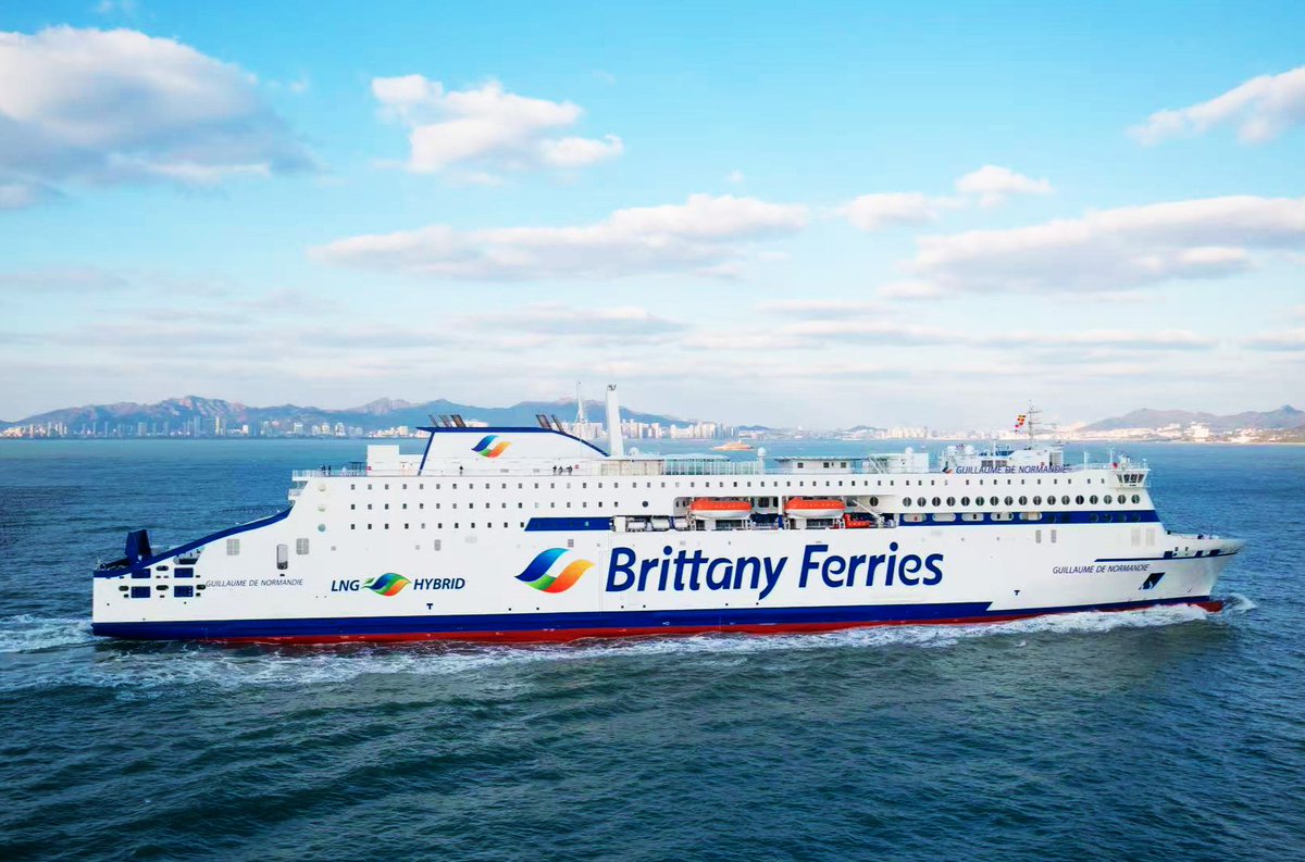 Last Saturday, Guillaume de Normandie successfully set sail for the first time 🛳️
We look forward to welcoming the ship, our second hybrid-LNG vessel, to our Portsmouth to Caen route this April
brittany-ferries.co.uk/ships/hybrid