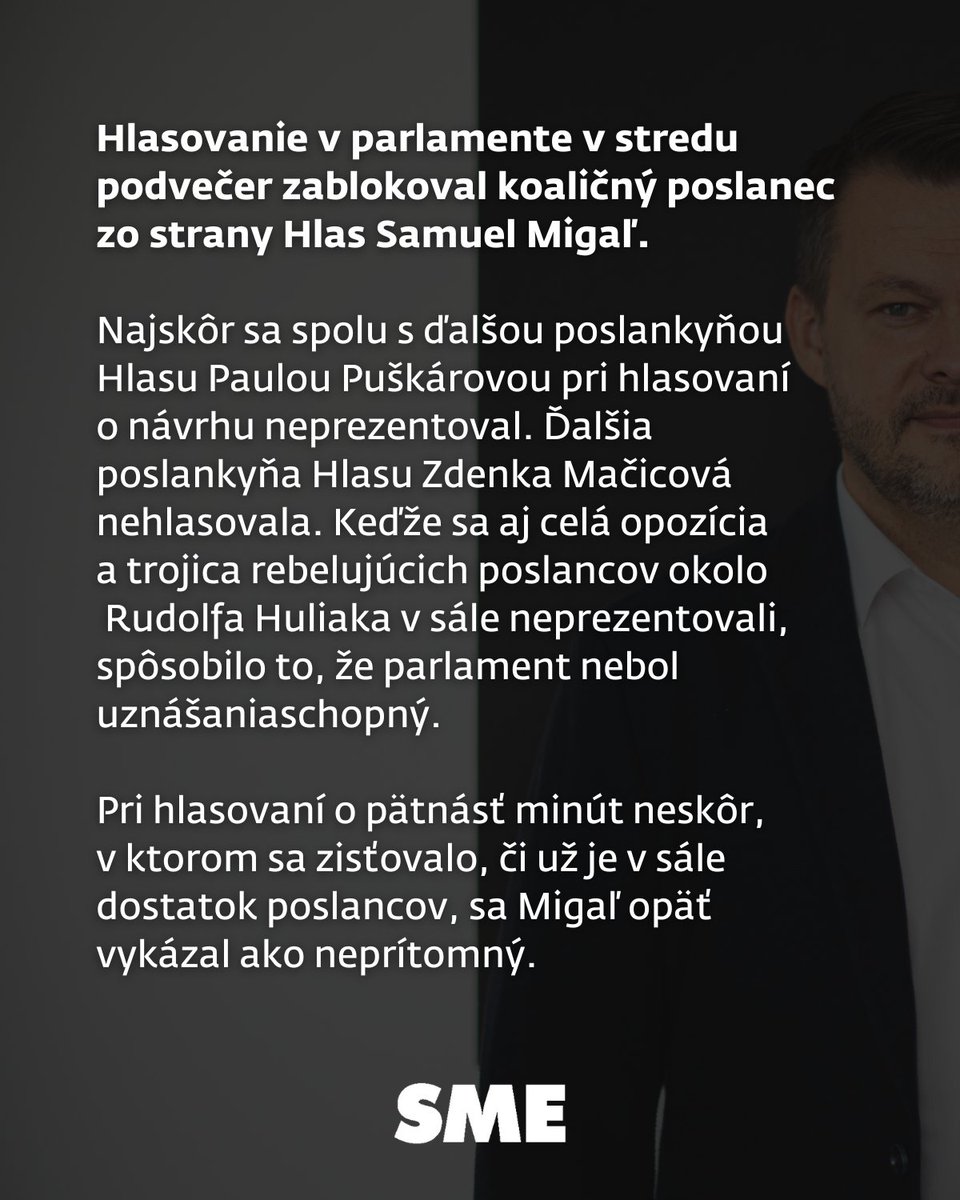 denniksme's tweet photo. Zopakuje sa scenár zo včerajšieho večera aj dnes po 11.00, keď by sa malo o návrhu opäť hlasovať? "Buď budeme rokovať, alebo sa budeme správať ako malé deti,“ odkázal Migaľ SNS.
Čítajte viac: https://t.co/79486oodzp
#parlament #migal #denniksme https://t.co/v14Wuazlv8