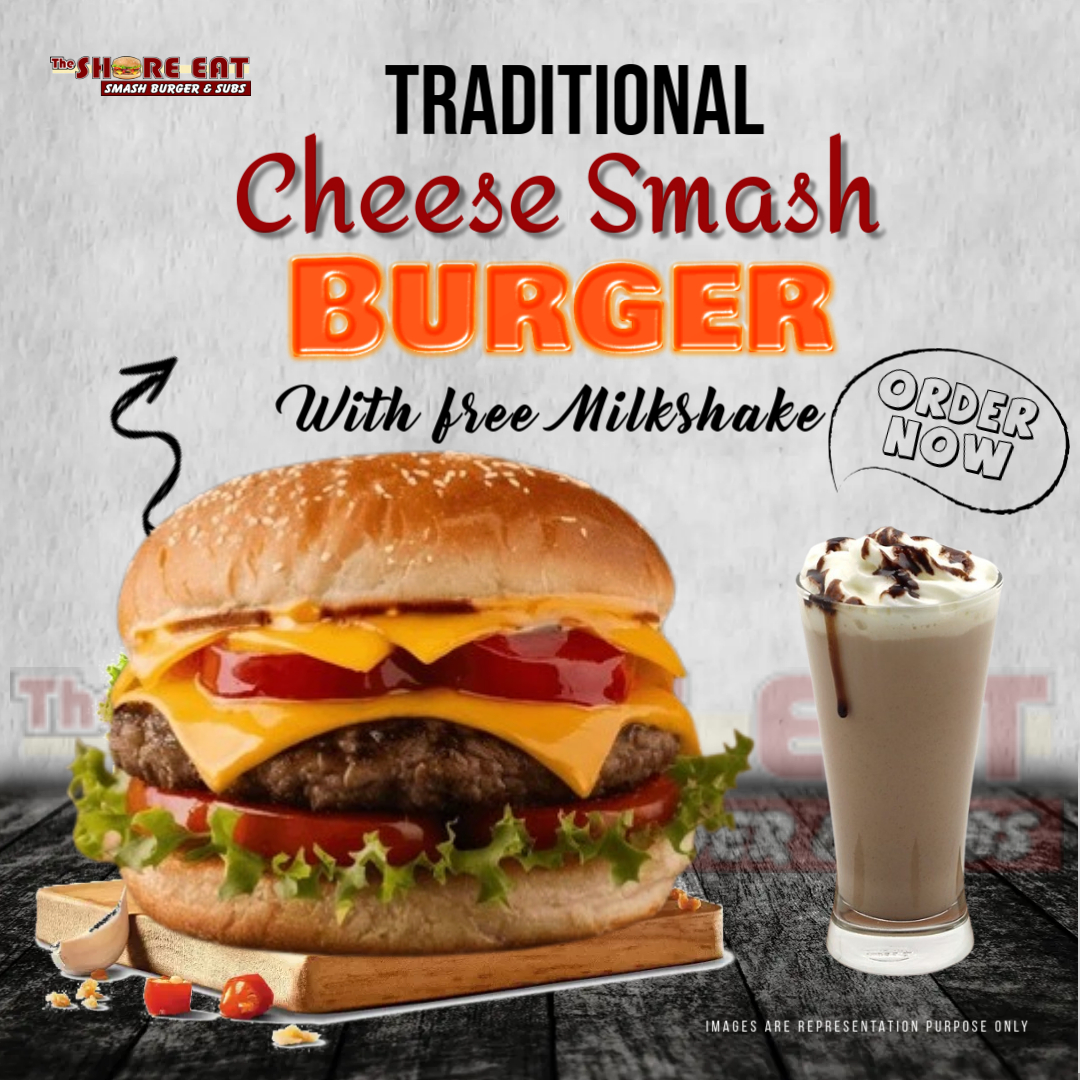theshore_eat's tweet photo. ππ§Dive into our Traditional Cheese Smash Burgerβjuicy, cheesy, and irresistible! Plus, enjoy a FREE milkshake on us! Donβt miss out, come treat yourself today!
#CheeseSmashBurger #FreeMilkshake #BurgerLovers #DeliciousDeals
πππππ¬π’ππ: https://t.co/3vHOrcdP3M https://t.co/HxrU89V3jE