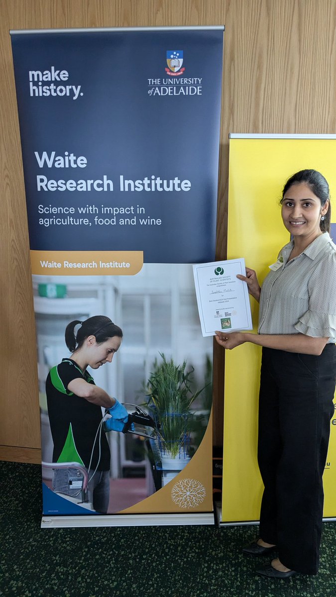 Dr Tatiana Soares da Costa (@tatiana_biochem) on Twitter photo So proud of our π PhD student <a href="/MalikSreshtha/">Sreshtha Malik</a> for getting the best talk prize at #ASPS2024 π <a href="/asps_ozplants/">Australian Society of Plant Scientists</a> #proudsupervisor So proud of our π PhD student <a href="/MalikSreshtha/">Sreshtha Malik</a> for getting the best talk prize at #ASPS2024 π <a href="/asps_ozplants/">Australian Society of Plant Scientists</a> #proudsupervisor