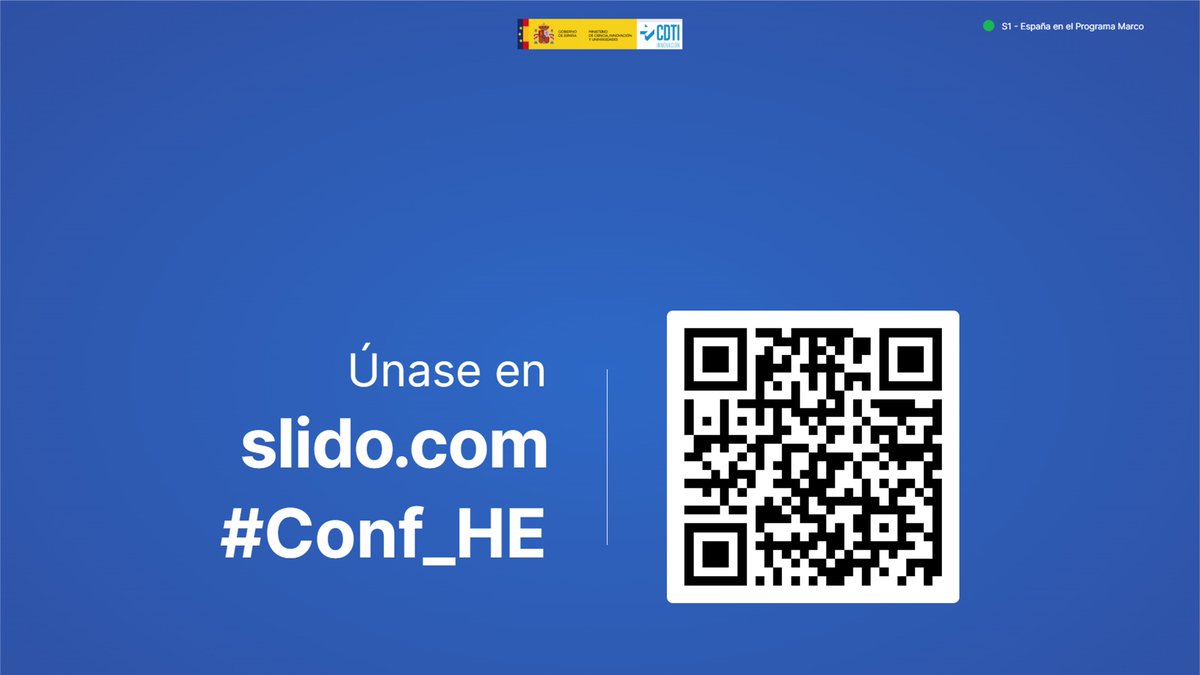 <a href="/Susana_Roza/">Susana Roza</a> nos da la clave para poder participar en la #Conf_HE tanto si estás en streaming como en #Oviedo.
Tenéis #slido para hacer preguntas. 
Puedes seguir la conferencia en directo aquí 👇app.sli.do/event/3sPnn8zT…
<a href="/CienciaGob/">Ministerio de Ciencia, Innovación y Universidades</a>  <a href="/aytoviedo/">@aytoviedo</a> <a href="/CDTI_innovacion/">@CDTI_innovacion</a> <a href="/agenciasekuens/">Agencia Sekuens</a>