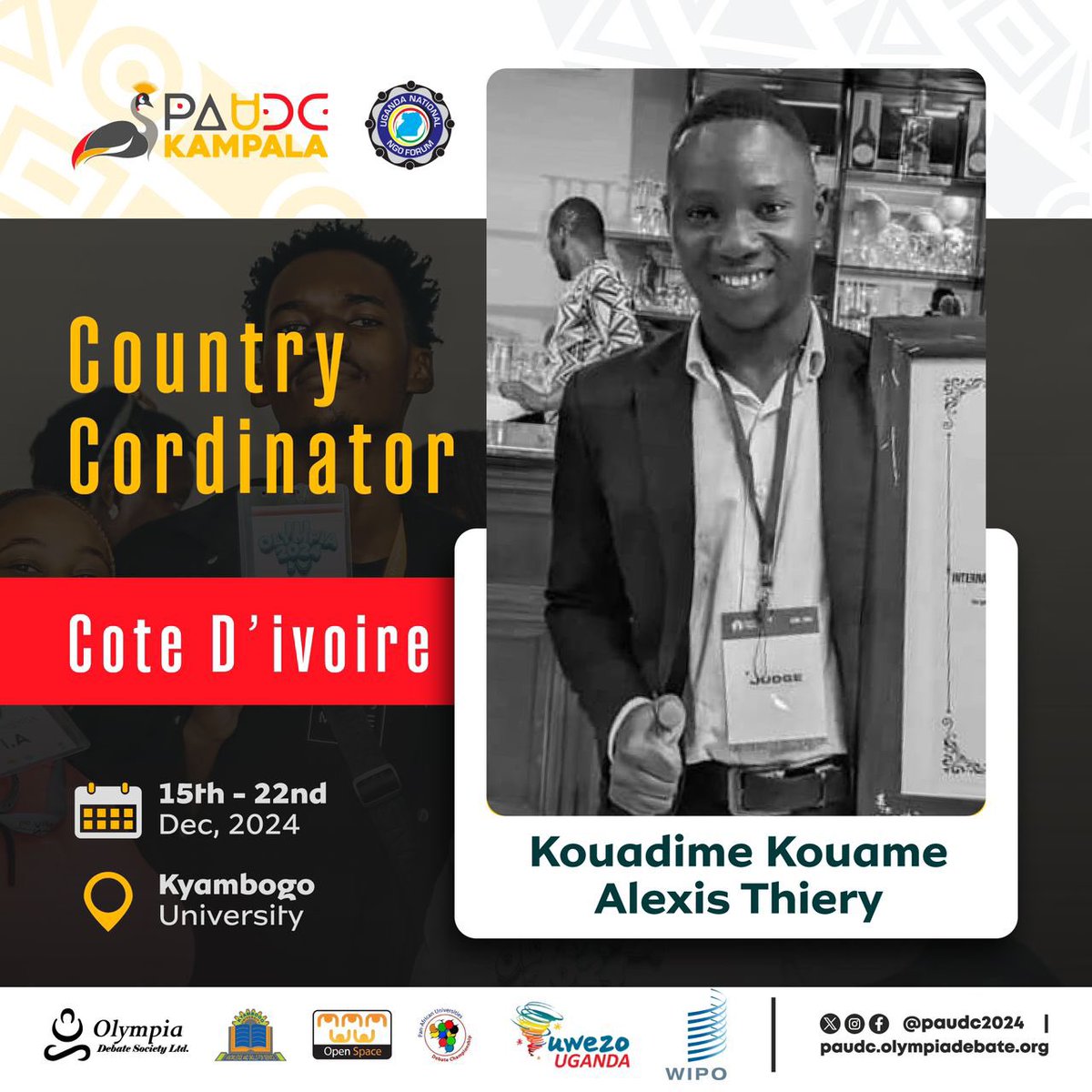 JerryAVance's tweet photo. Spotlight on our incredible coordinators from Nigeria 🇳🇬, Côte d’Ivoire 🇨🇮, Cameroon 🇨🇲🌟 They’re driving the spirit of #PAUDCKampala across Africa.

Grateful to @ngoforum for being the Platinum partner championing community impact. 🙌 #ThePearlExperience” https://t.co/hU0ctTpXCa