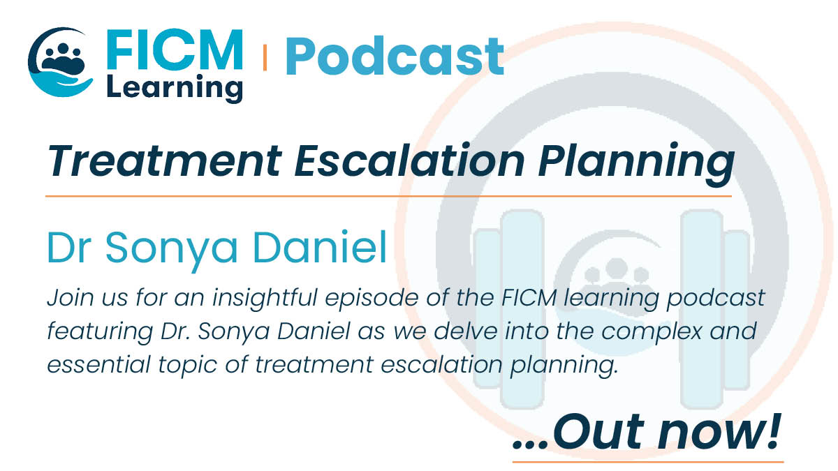 It's #FOAMed Thursday!

We have a new #FICMLearning podcast out today on Treatment Escalation Planning with Dr Sonya Daniel.

Find the latest episode here: bit.ly/FICMLearningPod