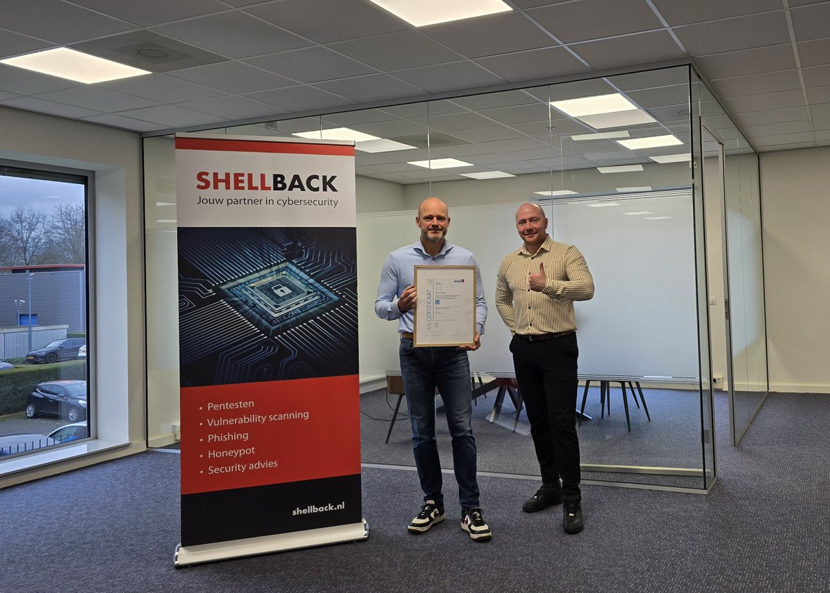 🎉 Trots op ons team!

Shellback heeft het CCV-keurmerk Pentesten behaald. Een belangrijke erkenning voor onze professionele en veilige aanpak. We blijven ons inzetten om organisaties te beschermen tegen cyberdreigingen.

👉 Lees meer: shellback.nl/ccv-keurmerk-p… 
#Cybersecurity