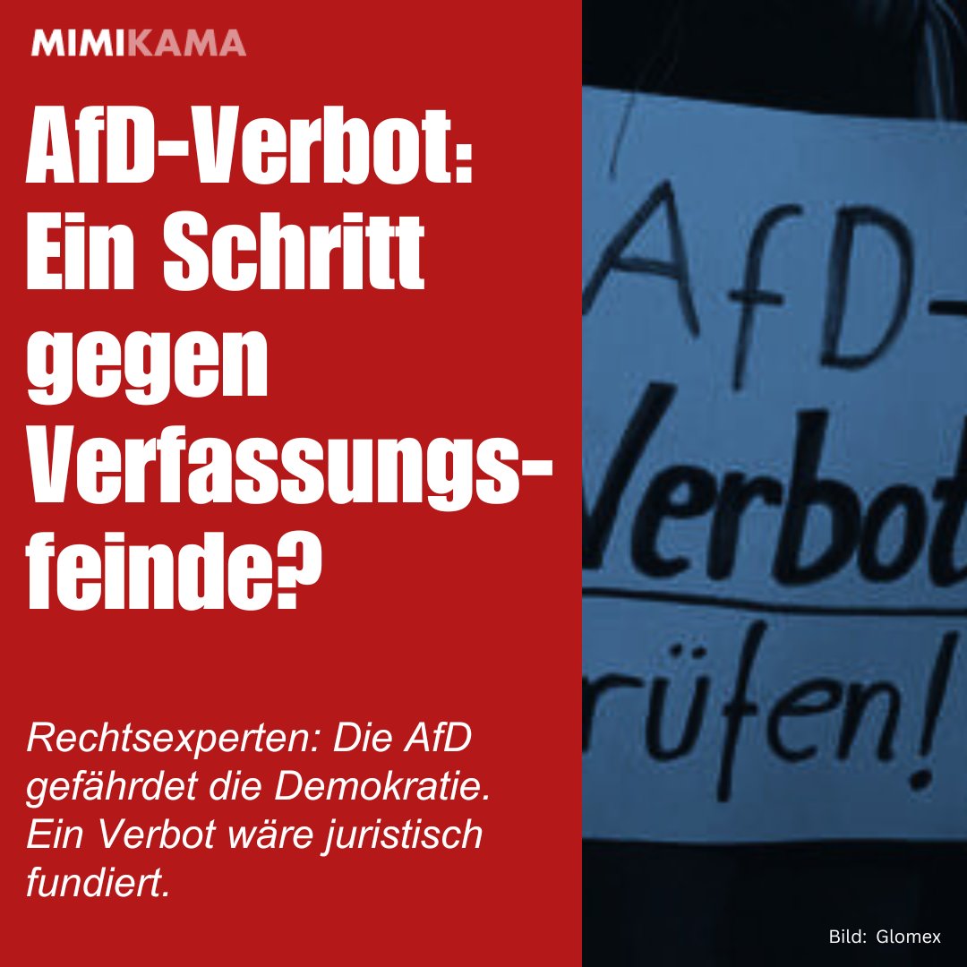 🚨 Gutachten sieht AfD als Gefahr für die Demokratie

17 Verfassungsrechtler:innen sind überzeugt: Die AfD agiert verfassungswidrig. Ihr radikales Programm und die systematische Delegitimierung demokratischer Prozesse machen ein Parteiverbot notwendig.

mimikama.org/expertenmeinun…