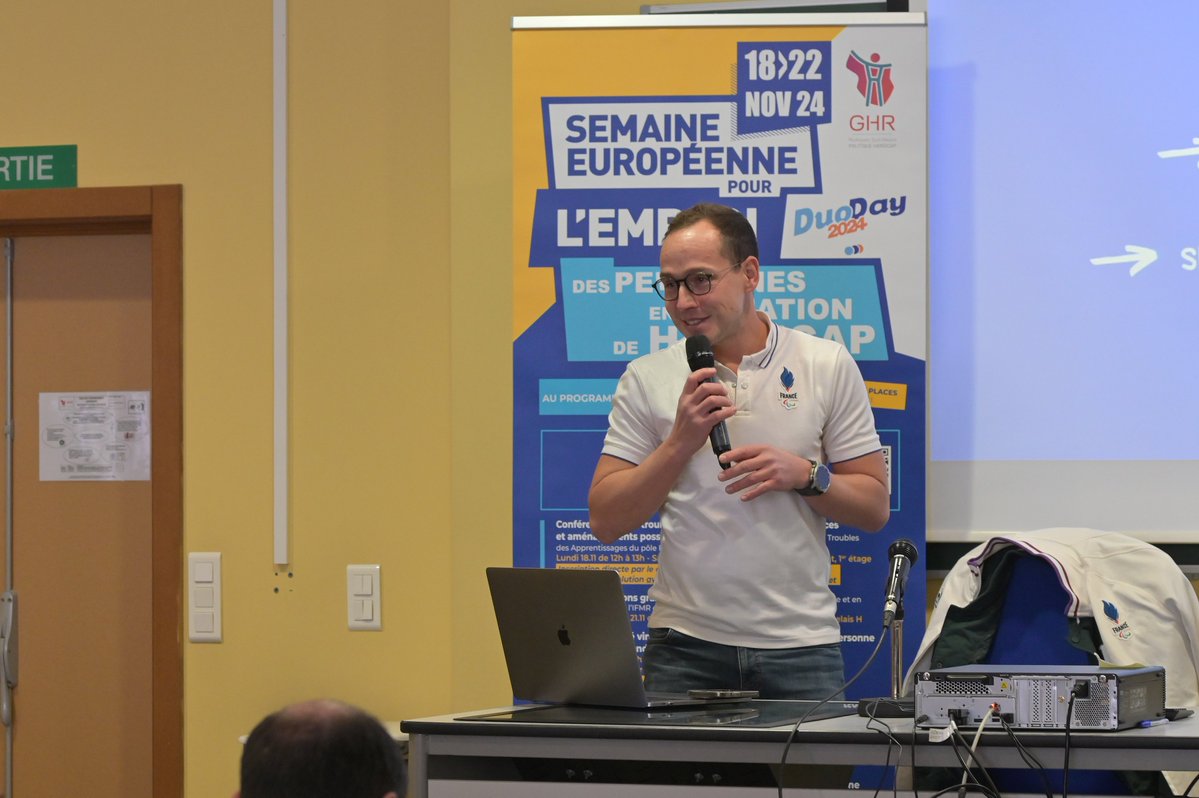 Le #GHRMSA s'engage en faveur de l'emploi des personnes en situation de handicap
📆 Pour sensibiliser ses professionnels, une dizaine d'événements leur a été proposée dans le cadre de la Semaine Européenne pour l'Emploi des Personnes en Situation de Handicap (#SEEPH)