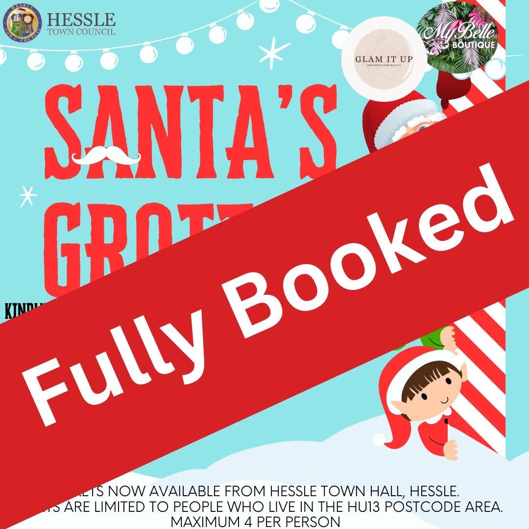Please note, Santa's Grotto is now fully booked for all sessions.
