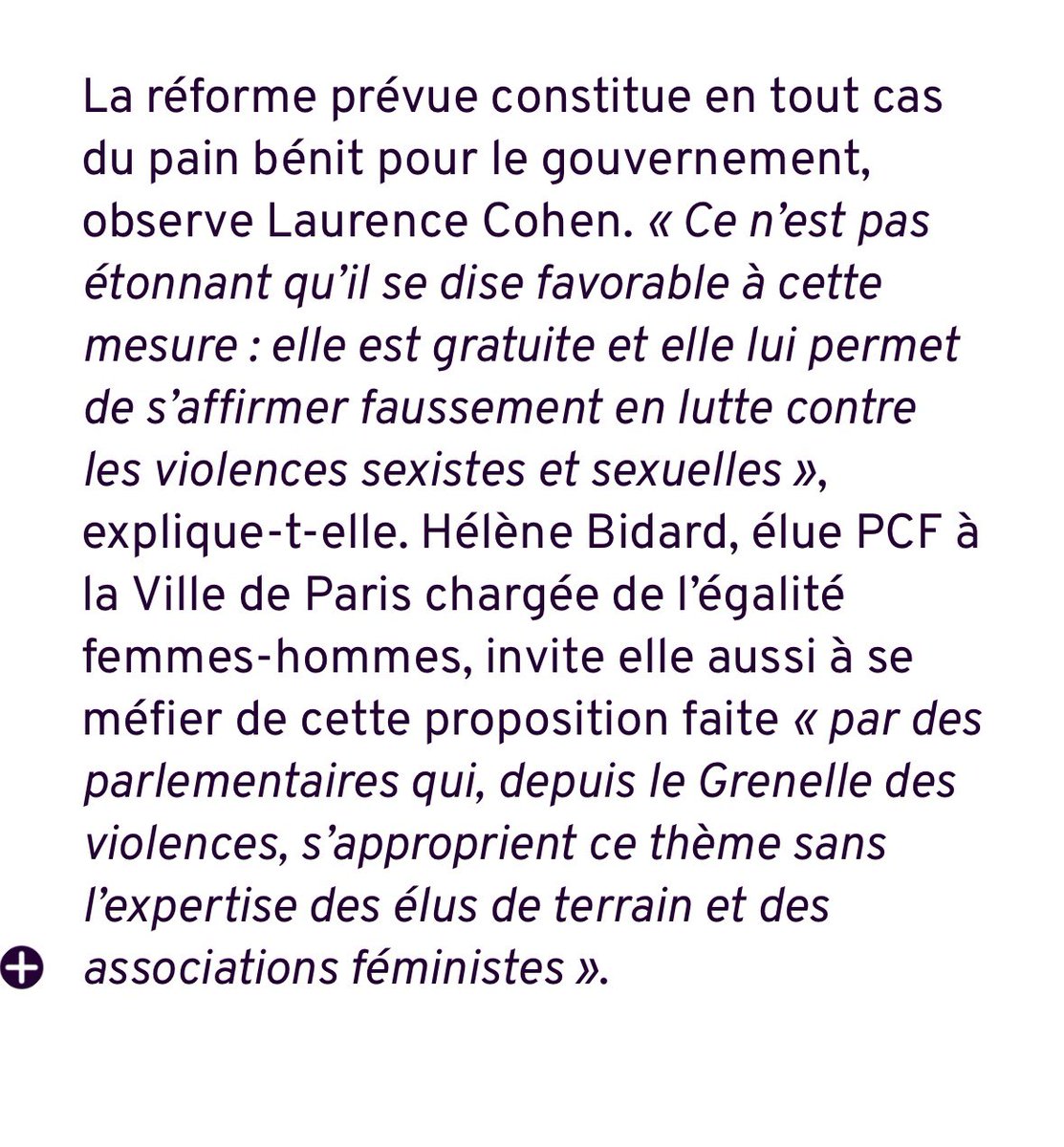 Helenebidard's tweet photo. À lire l’article de @LeaPetitSca redonnant les avis sur les lois contre les #violencesfaitesauxfemmes et le #consentement
🚨Stop aux mirages
il n’y aura pas de progrès sans moyens de l’état pour les services publics et les asso.
L’austérité va à l’encontre des droits des femmes ! https://t.co/cJyxhTWILM