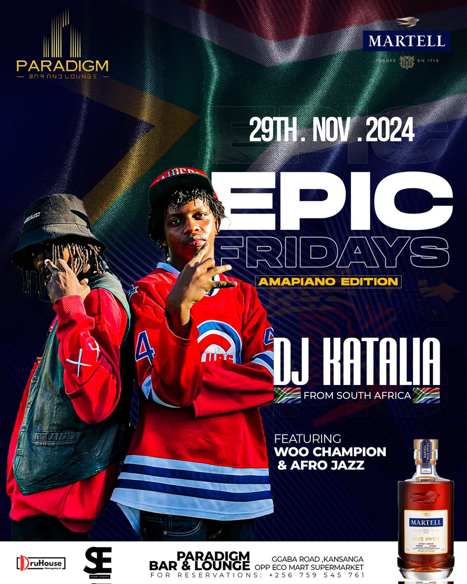 Beinomugisha_'s tweet image. Alien skin is out, DJ Katalia from South Africa will be playing at Paradigm along side the usual Djs. Woo Champion &amp;amp; Afro Jazz all available for tomorrow&apos;s Epic Fridays

Just know kuzina Amapiano mpaka Kuwulira Bubi🔥

#ParadigmEpicfriday