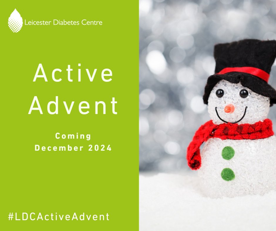 While the festive session is a time for joy &amp; indulgence, it’s also a time when many of us become less active.

Starting on Sunday, we invite you to take part in #LDCActiveAdvent, a fun &amp; festive way to stay active in the lead-up to #Christmas!

Join us: leicesterdiabetescentre.org.uk/news-blog/2024…