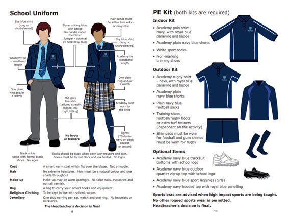‼️ Uniform reminder ‼️

With the colder weather we wanted to remind you of the uniform policy.
Only Academy hoodies or fleece on PE day
PE joggers or leggings should be plain navy, ideally Pembroke branded
Jumpers under blazers should be v neck.