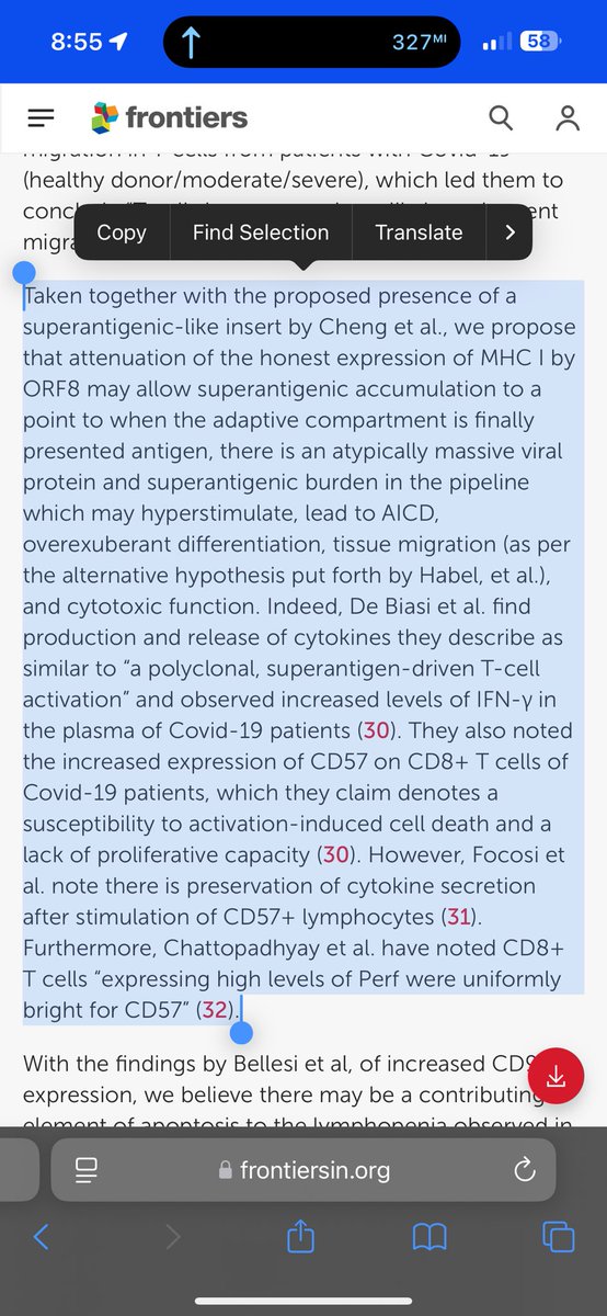 The superantigen has been found despite many attempts to delegitimize the hypothesis and disparage me.

I will be going around to collect dues in an arrogant and vindicated manner 

The evidence was there immunologically of a super antigenic effect, and the people who denied it