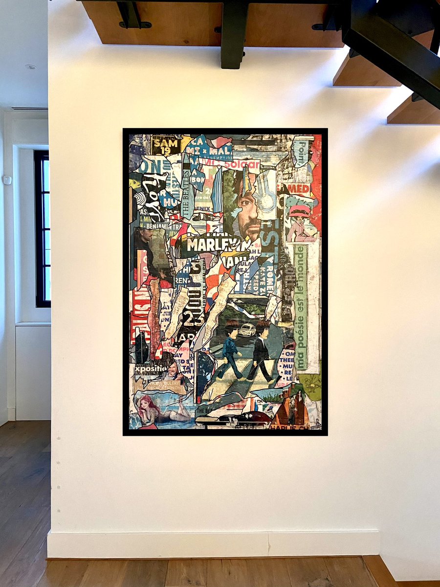 N E W 

MA POÉSIE EST LE MONDE
97 x 162 cm

Disponible &amp; Visible à partir de demain 

Merci aux acteurs de ce tableau : The Beatles - The Rabeats - Florent Peyre - Ville de #Cannes - Stephan Eicher - Palais Nikaia - Antoine Dulery -  Kristian Perso - Pink Floyd - MC Solaar …