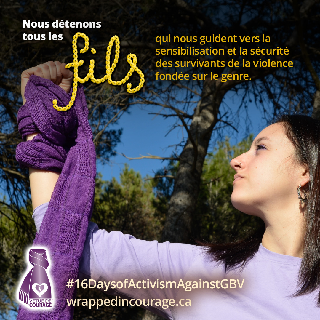 We each hold the threads to weave us towards awareness and safety for #GBV survivors.

Get involved and become part of the fabric of support available through your local gender-based violence agencies.

Learn more about GBV services across Ontario: mulberryfinder.ca