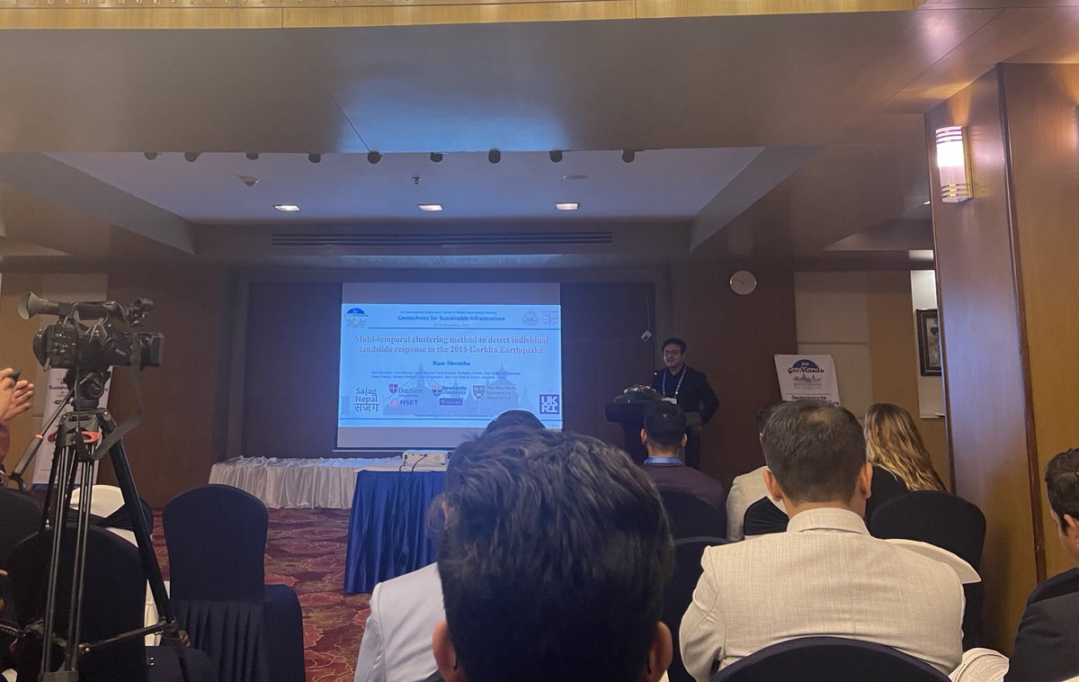 Erin Harvey (@erinlharvey) on Twitter photo Great first day of <a href="/ngeotechs/">Nepal Geotechnical Society (NGS)</a> #Geomandu24 with past and present members of <a href="/SajagNepal/">Sajag-Nepal</a> <a href="/gopyKrishna/">Gopi Krishna</a> <a href="/sijapatisweata/">Sweata</a>, presenting our research on the spatial and temporal evolution of #landslides in the Gorkha earthquake affected area and nationally. Conference papers out soon! Great first day of <a href="/ngeotechs/">Nepal Geotechnical Society (NGS)</a> #Geomandu24 with past and present members of <a href="/SajagNepal/">Sajag-Nepal</a> <a href="/gopyKrishna/">Gopi Krishna</a> <a href="/sijapatisweata/">Sweata</a>, presenting our research on the spatial and temporal evolution of #landslides in the Gorkha earthquake affected area and nationally. Conference papers out soon!
