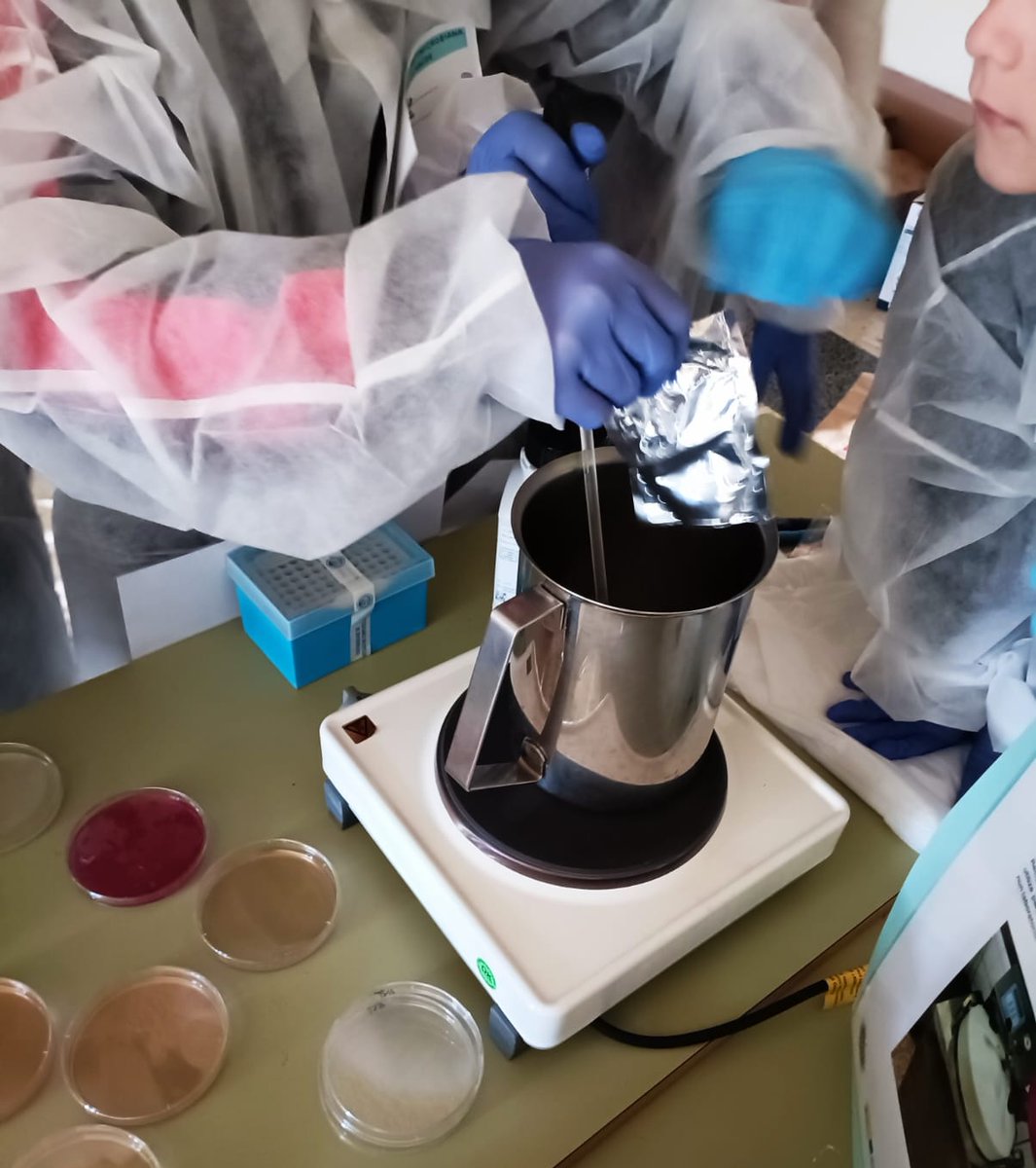 XuvenCiencia's tweet photo. Estivemos tamén no CEIP Eduardo Cela Vila coa rapazada do centro. Agardamos que o pasasen tan ben coma nós. #CienciaáFeira #superbacteria #onehealth #Triacastela https://t.co/yUorNkG782