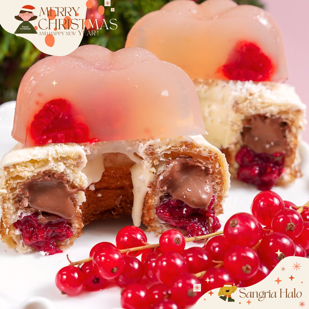 CroissantSusan's tweet photo. Meet Snowfall!❄️☃️A sweet little bundle of joy filled with cream cheese 🤍🍧and strawberry jam,🍓🎀🌸all snug in a cozy white chocolate coat. Made for magical holiday moments!🌨️💕
🏦Sukhumvit 39
🏠Ekkamai24
⛺️OCC, One city center
⛺️ Parq, Rama IV
🛒 Villa Market
☎️ line(susan.c) https://t.co/BD4H7Rokcg