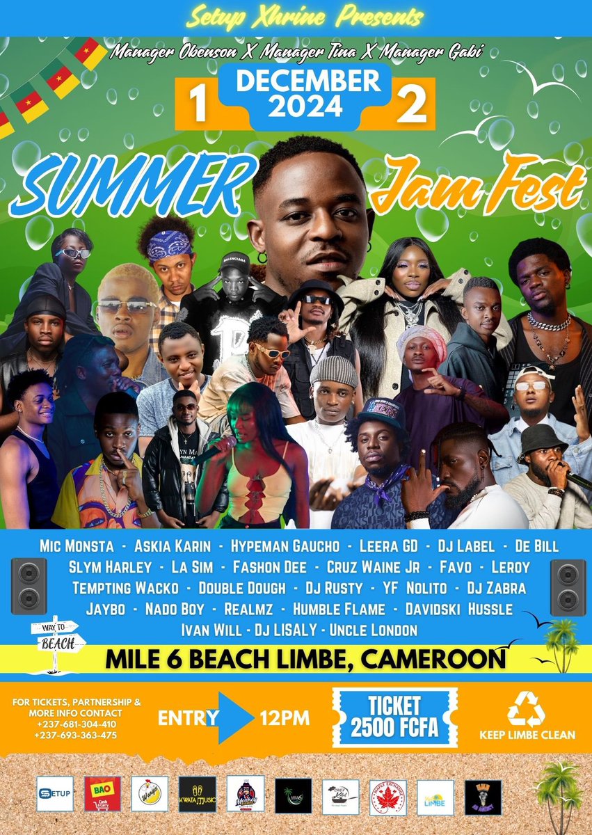 umbadagency's tweet photo. Get ready for the ultimate December experience at the Summer Jam Fest this weekend🩳👙🏝️Join us for an unforgettable day filled with incredible live performances from top artists, delicious food, refreshing drinks, and non stop fun. Bring your friends and soak up the summer vibes https://t.co/6BzRJc4Hyv
