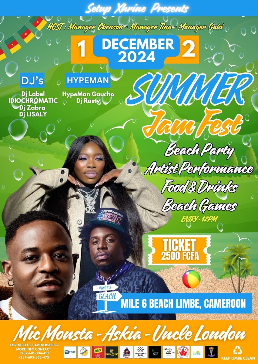 umbadagency's tweet photo. Get ready for the ultimate December experience at the Summer Jam Fest this weekend🩳👙🏝️Join us for an unforgettable day filled with incredible live performances from top artists, delicious food, refreshing drinks, and non stop fun. Bring your friends and soak up the summer vibes https://t.co/6BzRJc4Hyv