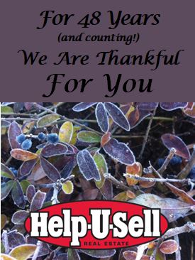 helpusell's tweet image. Wishing everyone in our Help-U-Sell Family, past and present, a wonderful Thanksgiving, surrounded by loved ones.