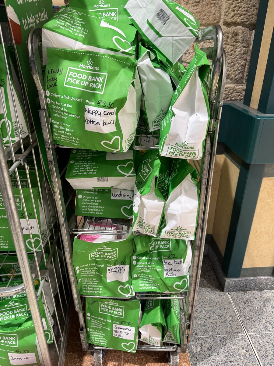 #thankyouthurs to all who have donated to the <a href="/lorraine/">Lorraine</a> @babybankalliance &amp; @morrisons #lorrainesbabybankappeal
There is still time to donate at your local store through their grab bags or donation trolley.