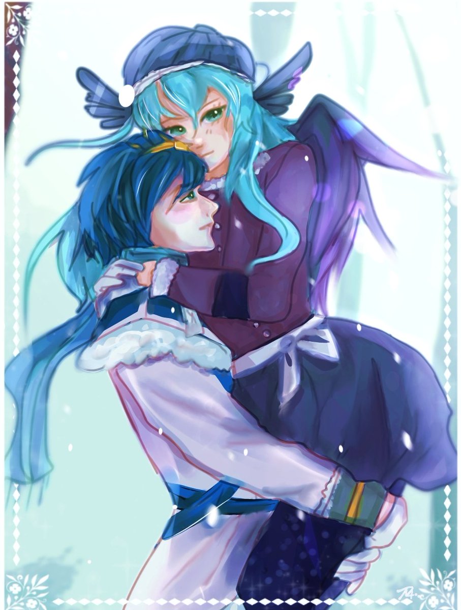 siiarts's tweet photo. Some winter cuteness for @xBlue_Ravenx 💙💙 ❄️ https://t.co/4QwAyFwUg0