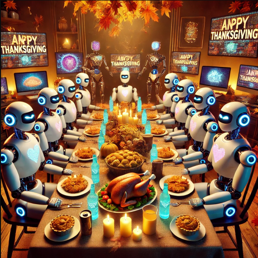 TheOfficialACM's tweet photo. We did our best! We asked generative AI to create a graphic that captures the festive spirit of #Thanksgiving. Here are the results—which one is your favorite?

Share your AI-generated artworks in the comments, and Happy Thanksgiving, everyone! https://t.co/fEsU6f4qFi