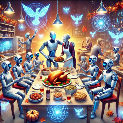 TheOfficialACM's tweet photo. We did our best! We asked generative AI to create a graphic that captures the festive spirit of #Thanksgiving. Here are the results—which one is your favorite?

Share your AI-generated artworks in the comments, and Happy Thanksgiving, everyone! https://t.co/fEsU6f4qFi
