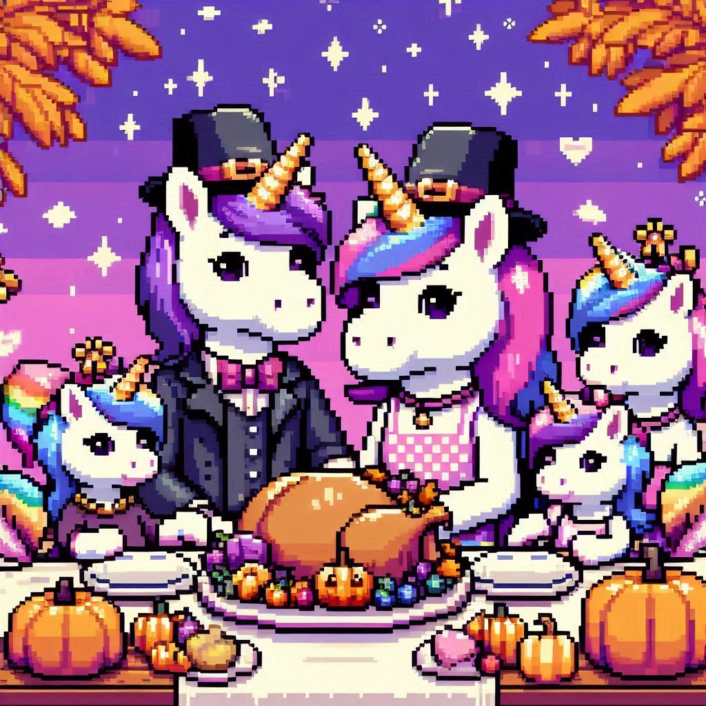 Happy thanksgiving day! 🦄🌈✨️