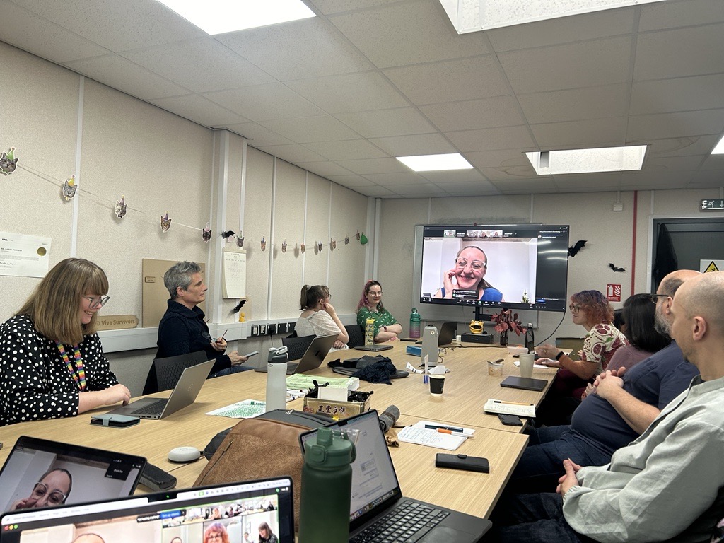 BristolIG's tweet photo. Heloisa Candello gave a great talk on the complex relationships in #CUIs and #AI – so many stakeholders! Great to hear about ‘humanizing chatbots’ in real life and designing for WhatsApp impact with vulnerable communities. Thank you Heloisa, “the loveliest person at CSCW”! https://t.co/8GAKbOvQMn