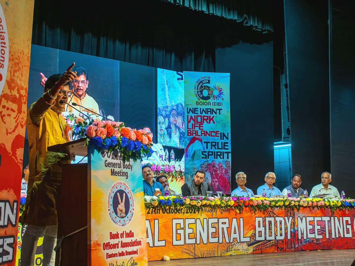 <a href="/AbhishekDukeBoi/">Abhishek Parashar</a> <a href="/nilesh_pawar15/">Nilesh Pawar</a> <a href="/nsitharaman/">Nirmala Sitharaman</a> <a href="/PMOIndia/">PMO India</a> <a href="/DFS_India/">DFS</a> Mental peace acts as a buffer against stress, helping employees to cope better with pressures and maintain a healthy work-life balance.
#5DaysBanking and adequate recruitment of new staffs will help to achieve this.
#AcuteStaffShortageinPSBs