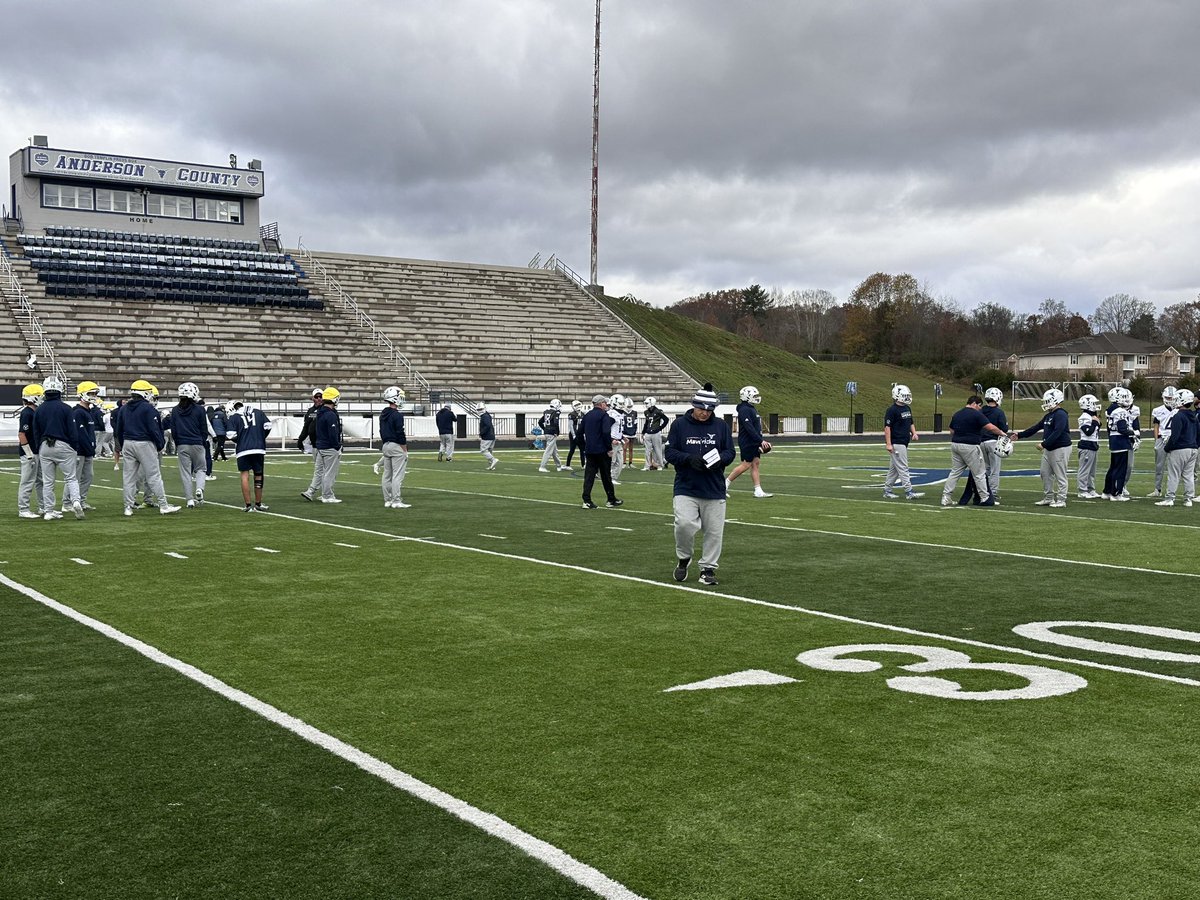 JBoynton21's tweet photo. What every high school football program in Tennessee wants to be doing on Thanksgiving! Thankful for these coaches, this program, this community, and this school! #OneAC https://t.co/WDiLgu7De2