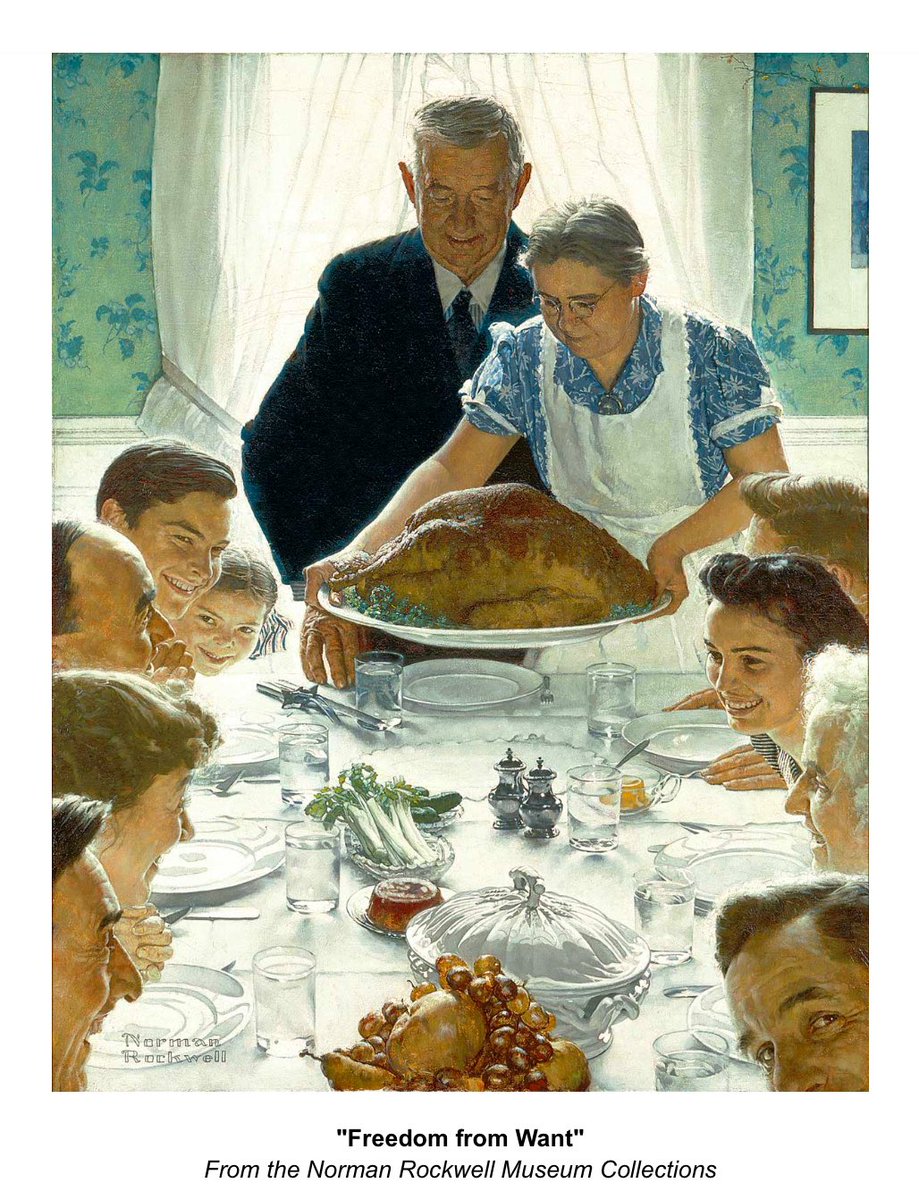 This time of year, I am always reminded of the Thanksgiving scene painted by one of my favorite artists, Norman Rockwell. Many people don’t know this, but Rockwell actually lived for a time in Arlington, Vermont, and painted some of his most well-known pieces there, including his