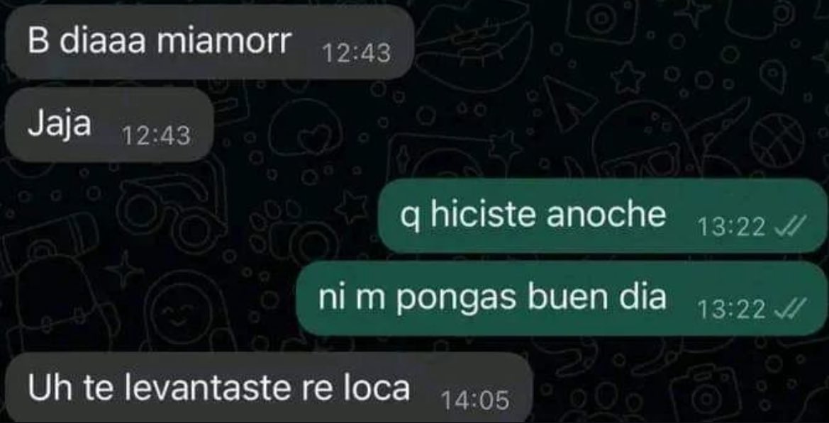 uh te levantaste re loca