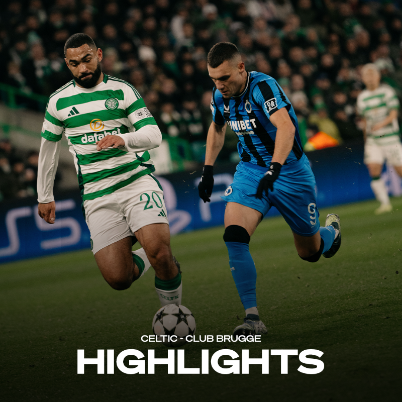 ClubBrugge's tweet photo. A draw at Celtic Park. Highlights available now! 🎥👇 #CELCLU #UCL