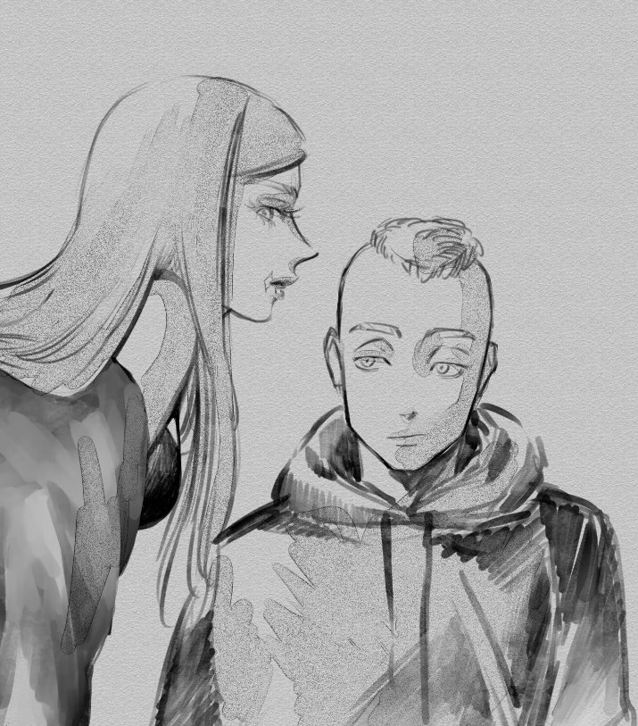 ⚠️三途の女体化注意⚠️
もう少しでにょ三途ちゃん漫画が終わるんですが(えっちシーンはありません🙇‍♂️)
髪の伸びた2人の話も描きたいと思って迷い中🤦‍♀️恋愛になった時の2人の距離感が好きすぎて！！