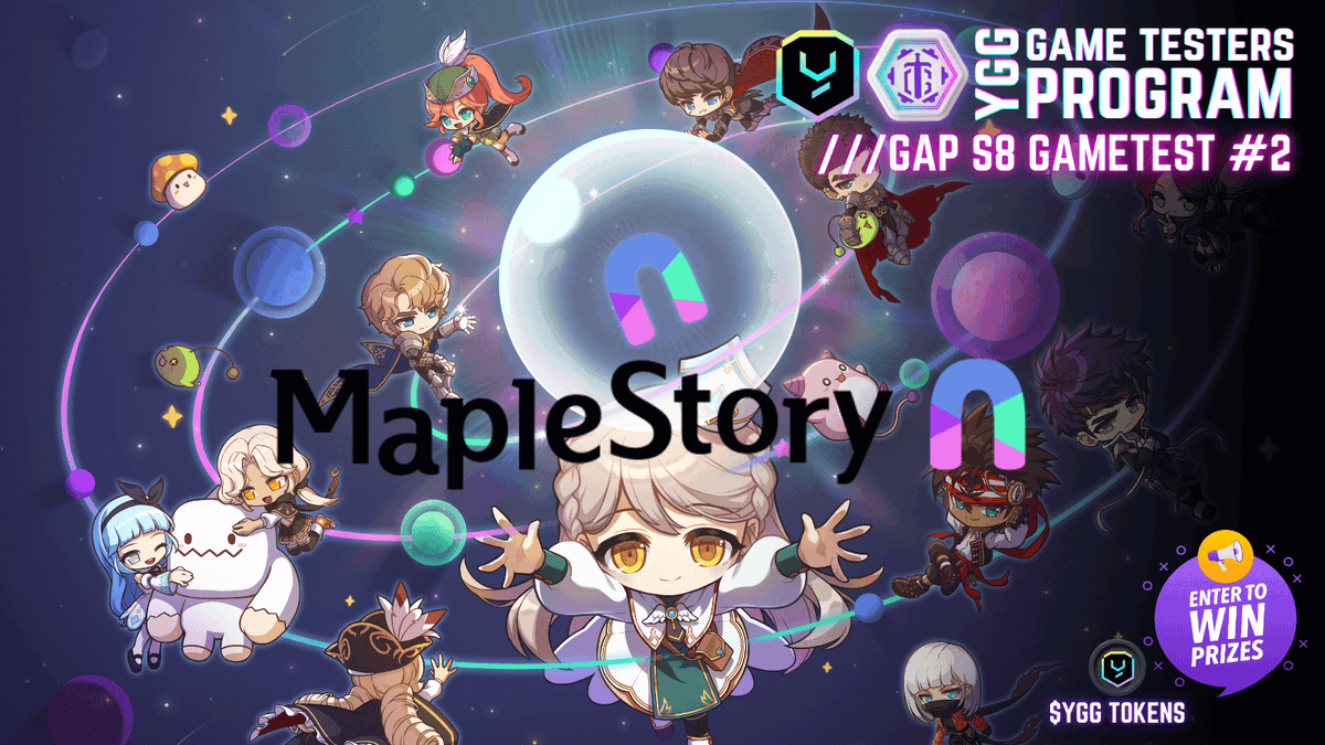 Explore this expansive exciting universe with our GameTest #2 <a href="/MaplestoryU/">MapleStory Universe</a> 

Game Testers, what's your favorite class in Maple Story? Share it in the comment section below along with the screenshots from Mission 1

<a href="/maezing_gaming/">mae-zing!</a> @yieldguild
#YGGxMapleStory #YGGGTProgram