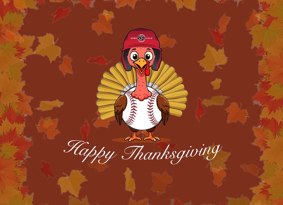 Happy Thanksgiving from all of us at Home Field Instruction! 🦃⚾ We're grateful for our incredible community of athletes, families, and supporters. Wishing you a day filled with love, laughter, and plenty of pie! 🥧 #Thankful #Grateful #HomeFieldFamily