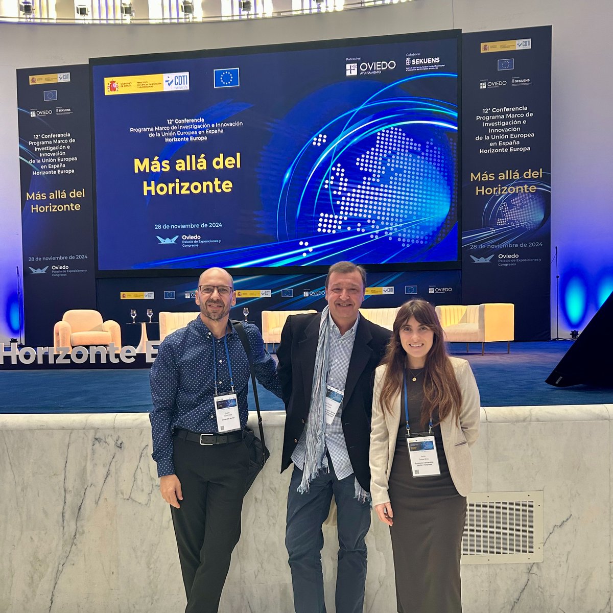 Today, e-Diploma is at the 12th Conference on the EU Framework Program for Research &amp; Innovation in Oviedo! Unmissable national event packed with roundtables discussing the importance of science, innovation, and Spain’s impressive results in #HorizonteEuropa. 🌍