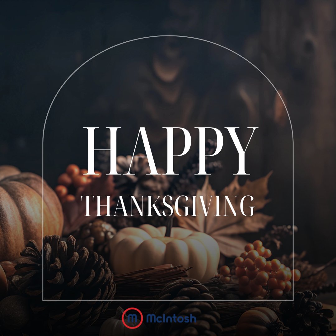McIntoshTulsa's tweet photo. Happy Thanksgiving from McIntosh
This Thanksgiving, we are deeply grateful for our incredible employees and the supportive community that surrounds us. 
#wearemcintosh #happythanksgiving https://t.co/WJNIBr9Az2