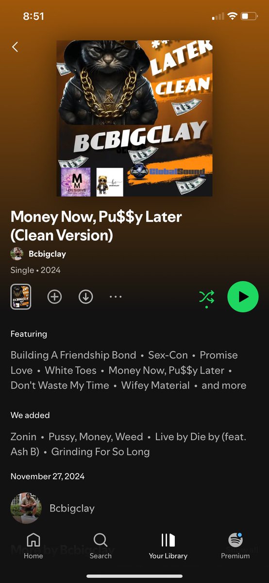 bcbigclay's tweet photo. It’s finally on @Spotify 💪🏾🚀🌊🔥🔥 LETS GOOOOO 💵🎉 go run them streams up 4 Teddy Bear 🧸 #mkm5managementllc #bestchantout #bcbigclay #spotify #cleanversion #streamingnow #OutNow #distrokid

Song Exec Prod. @Dreez_Official 

https://t.co/eYolC5vyt5 https://t.co/Mr2uYy3a4Y