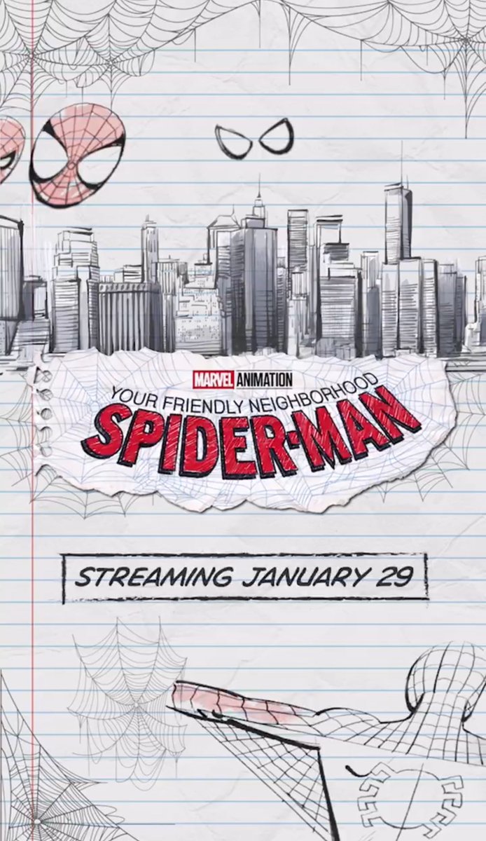 DiscussingFilm's tweet image. New peek at ‘YOUR FRIENDLY NEIGHBORHOOD SPIDER-MAN’ reveals that Spider-Man is a streamer.

Releasing January 29 on Disney+