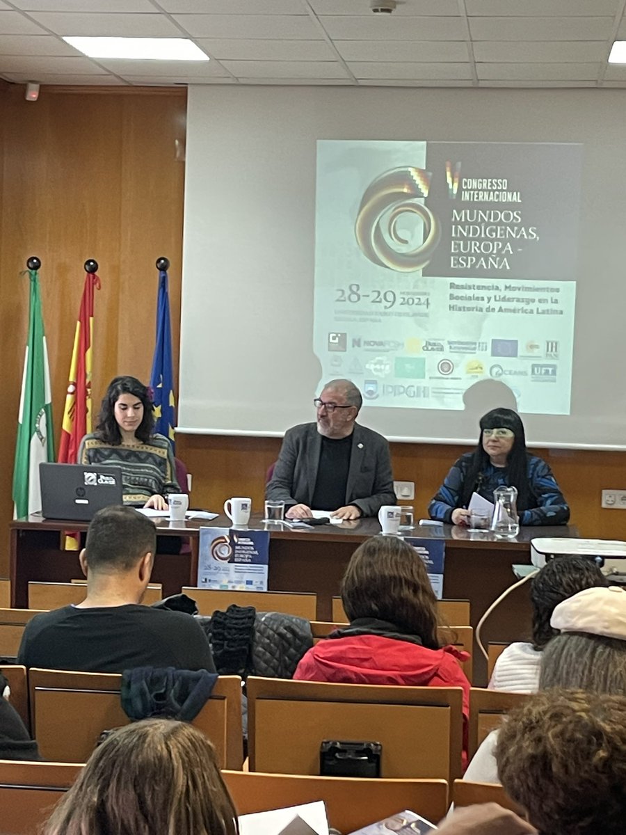 America_UPO's tweet photo. Ha inicio el V Congreso Internacional de Mundos Indígenas en @pablodeolavide #Sevilla 28-29/Nov.🤩  Gracias a todas las personas que nos han acompañado en esta primera jornada 👏🏽
@f_humanidades @EDGESPROJECT https://t.co/fcZpamAuQ5