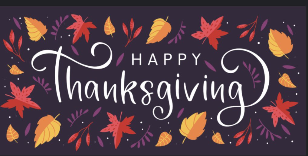 Happy thanksgiving I hope you all have a wonderful day with family and friends