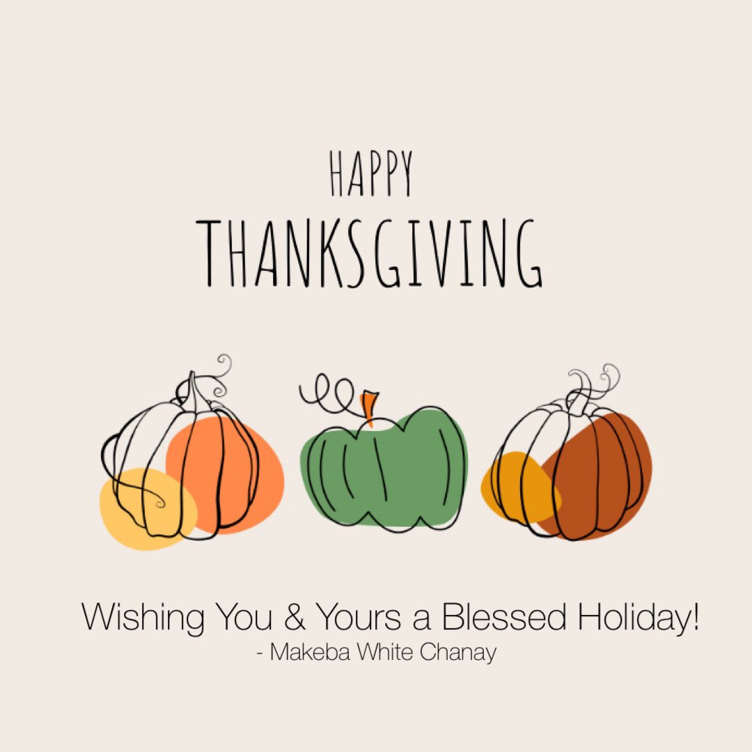 MakebaWhite's tweet photo. Happy Thanksgiving! 🦃 I’m beyond grateful for the opportunity to lead, create, and serve. To my family, friends, team, and community—you inspire me daily. 

Wishing you all a joyful and peaceful holiday. 🍁 #Gratitude #Thanksgiving #WomenInBusiness https://t.co/LfndzvRUeC