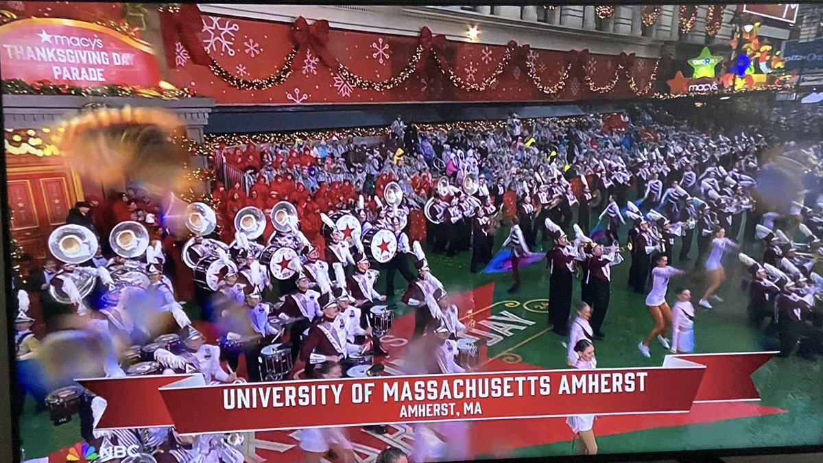 Congratulations <a href="/UMassBand/">UMass Minuteman Marching Band</a> on a great #MacysThanksgivingDayParade performance! Go UMass!
