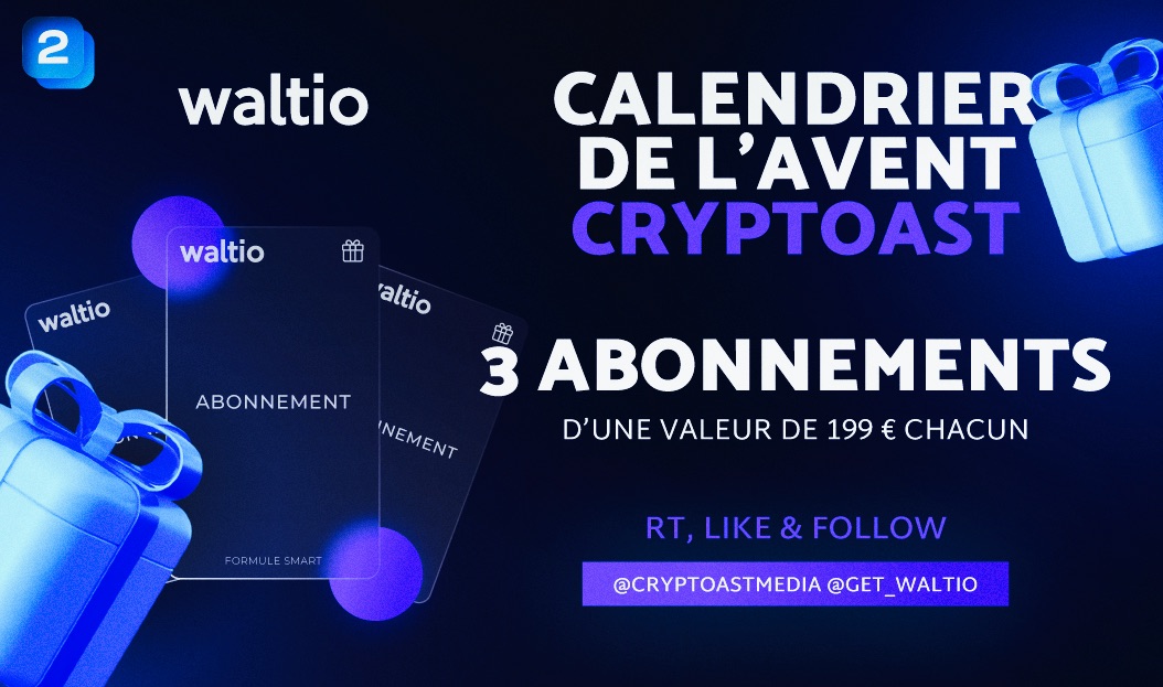 🎁 Calendrier de l'Avent Cryptoast 🎁

Jour 2 :

- 3 lots de 1 plan Smart de chez Waltio (Valeur unitaire 199€)

Pour participer :

- Follow <a href="/Get_Waltio/">Waltio</a> &amp; <a href="/CryptoastMedia/">Cryptoast</a> 
- Like &amp; RT ce post 💞

TAS : 3 décembre 🎅
Bonne chance à tous 🍀