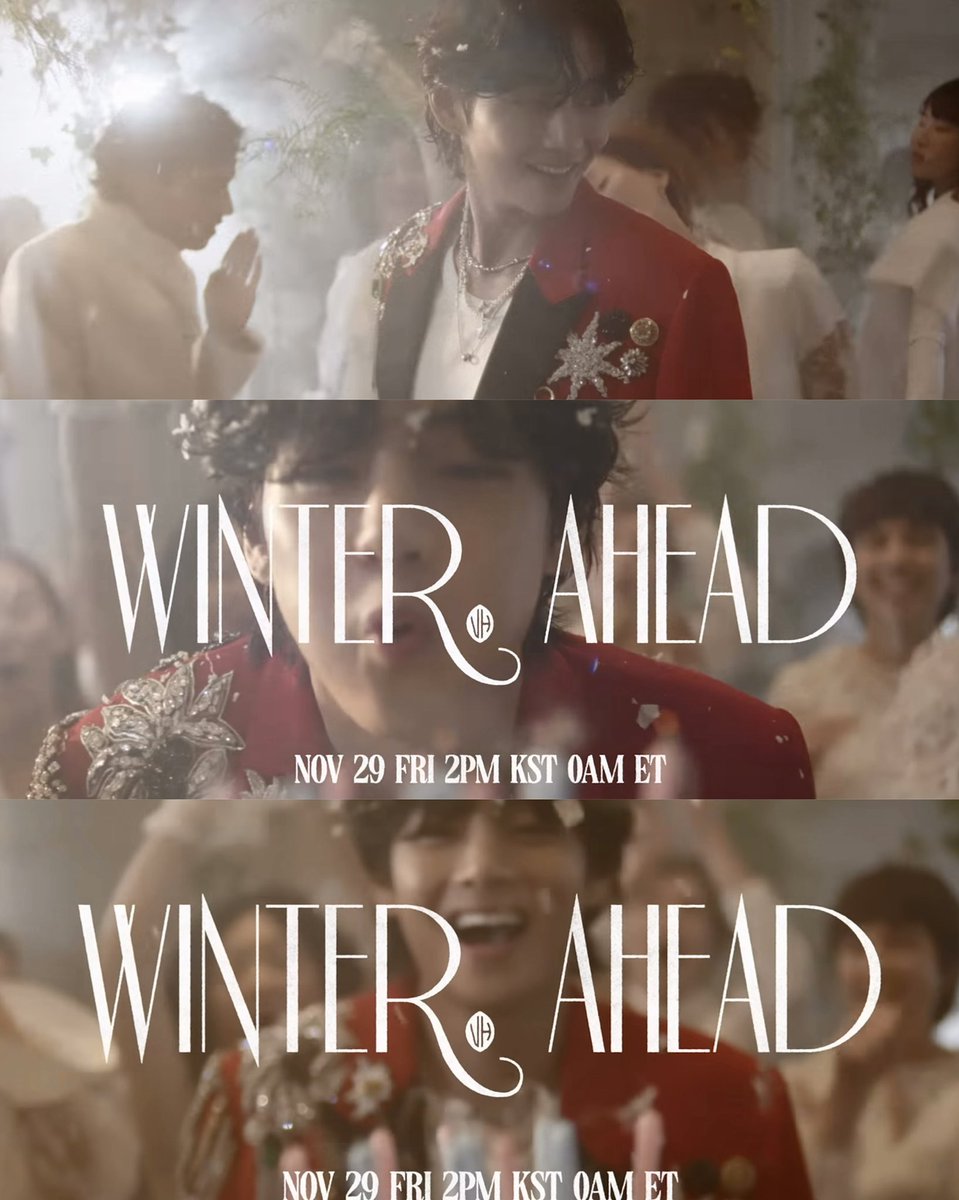 Get ready to be wrapped up with Taehyung’s new songs
Winter Ahead by V (With Park Hyoshin) will be released today.

WINTER AHEAD OUT TODAY #WINTER_AHEAD_IS_COMING